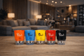 Set of 5 Self Watering Pots (Red, Yellow, Blue, Black, Orange)