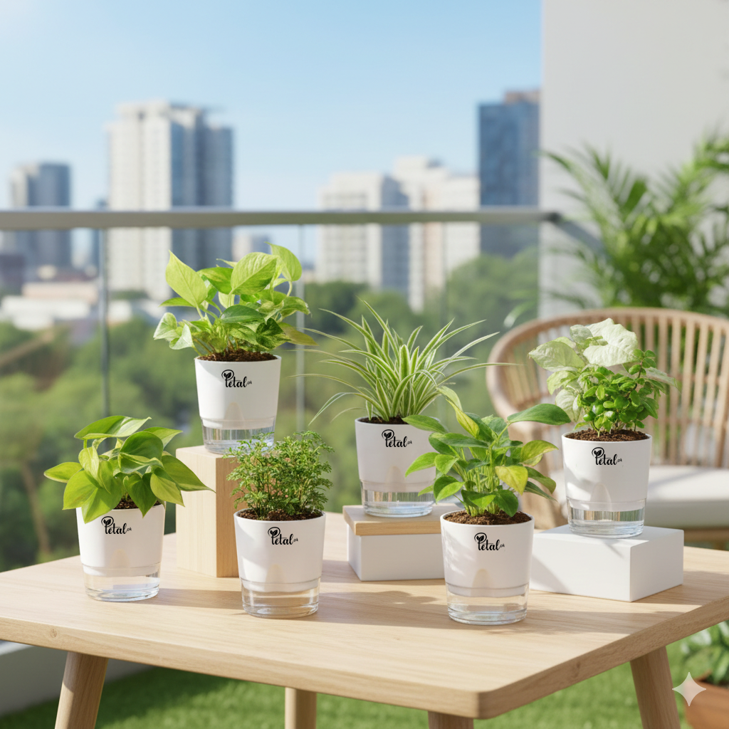 Set of 6 Air Purifier Indoor Plants – High Oxygen, Low Maintenance