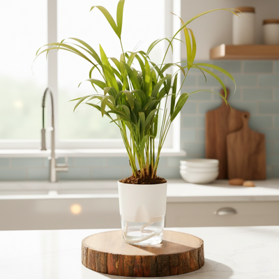 Areca Palm Plant With Self-Watering Pot