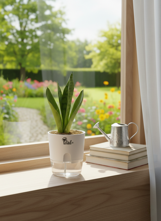 Snake Plant with Self Watering Pot