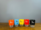 Set of 5 Self Watering Pots (Red, Yellow, Blue, Black, Orange)