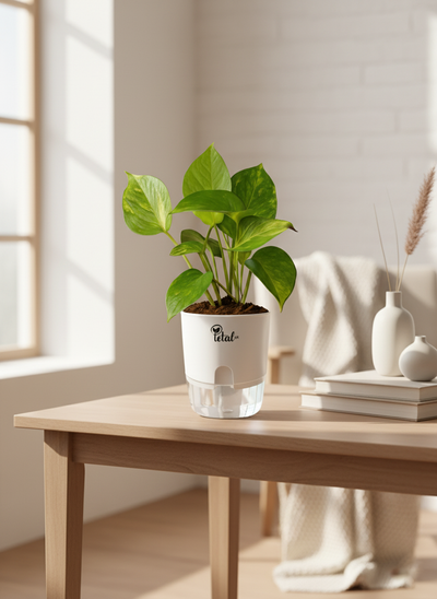 Money Plant with Self Watering Pot