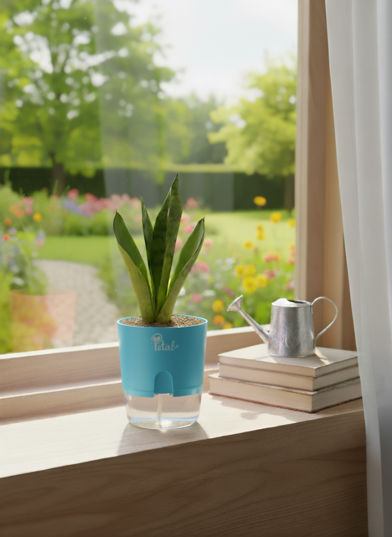 Snake Plant with Self Watering Pot