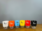Set of 6 Self Watering Pots (Orange, Blue, Yellow, White, Red, Black and White)